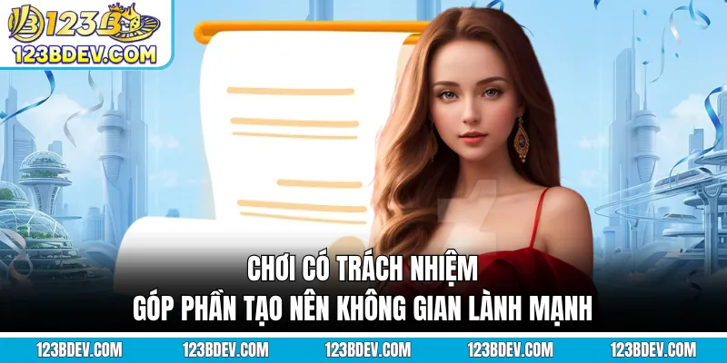 Chơi có trách nhiệm góp phần tạo nên không gian lành mạnh